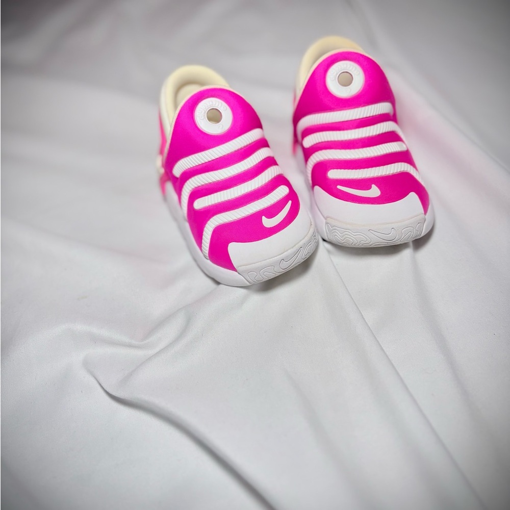 Nike Kids Hot Pink and White Slip-On Sneakers